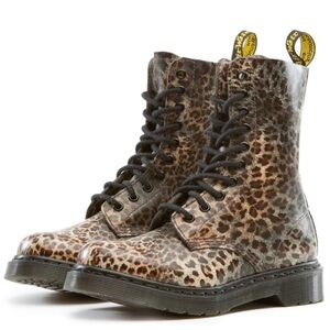 Dr. Martens Animal Print Combat Boots